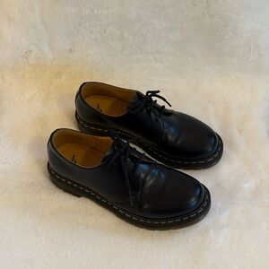 Dr. Martens black leather oxfords